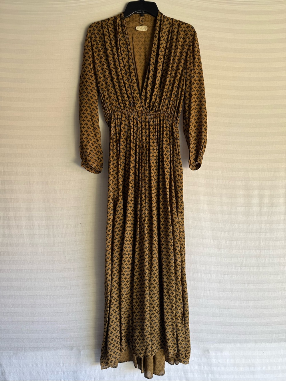 Giada Forte Women's Long Sleeve Patterned Maxi Dress, Small